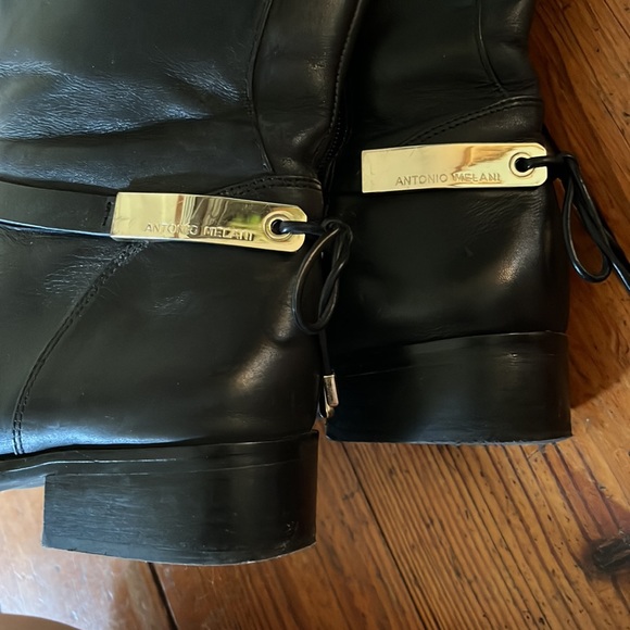 Size 7 Antonio Melani wide calf black boots - Picture 4 of 4